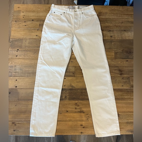 *NWT* Everlane The '90s Cheeky Straight Jean in Bone White 25 Regular - Picture 5 of 15
